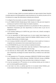 Elevage des crevettes au Cameroun (activités de suivi et de recherche)