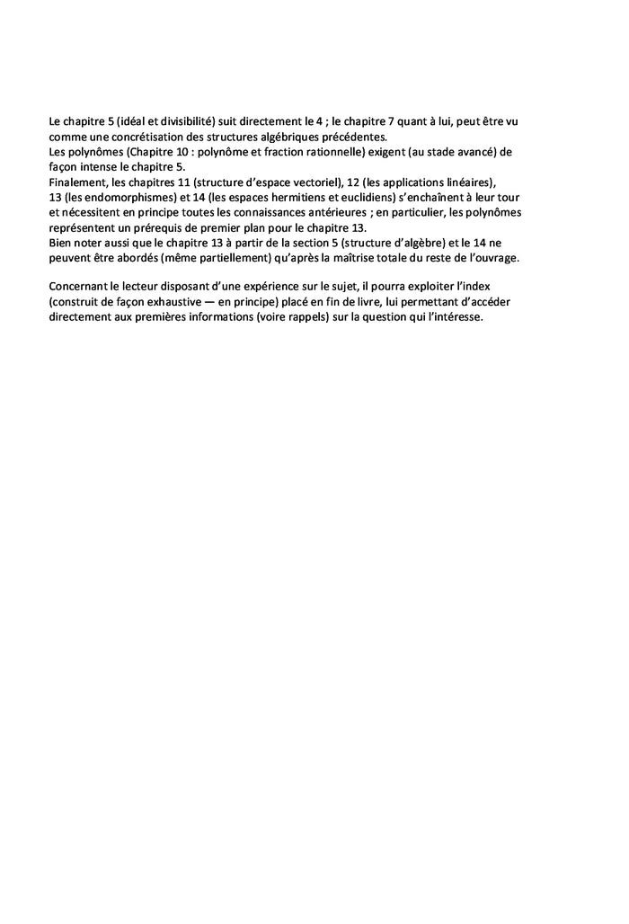 Structures et algèbre linéaire