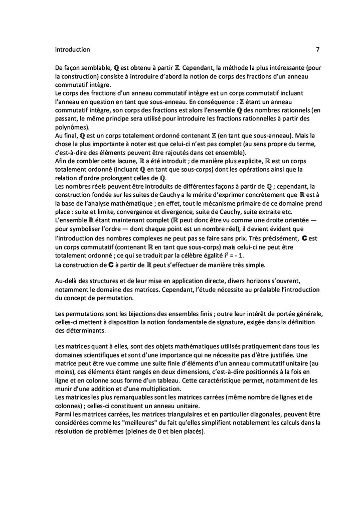 Structures et algèbre linéaire