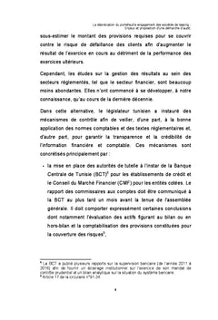 La depreciation du portefeuille engagement des societes de leasing
