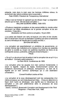 Le grand dictionnaire des actes prohibés (infractions)