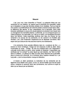 Le silence du desir-L'espace corporel dans l'art feminin