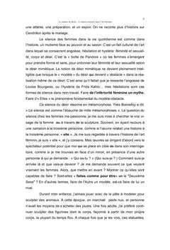 Le silence du desir-L'espace corporel dans l'art feminin