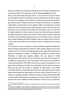 De la contribution des institutions nationales des droits de l'homme