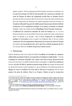 De la contribution des institutions nationales des droits de l'homme