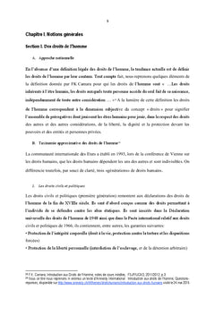 De la contribution des institutions nationales des droits de l'homme