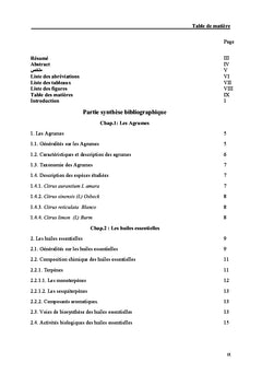 Activité antifongique des huiles essentielles des citrus Algérien