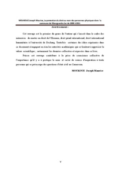 La protection du droit au nom des personnes physiques