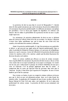 La protection du droit au nom des personnes physiques