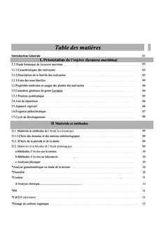 Etude histologique de Lavatera maritima dans le nord ouest d'Algérie