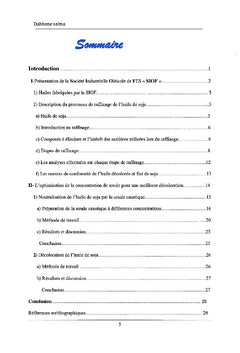Effet de la soude caustique sur la décoloration de l'huile de soja