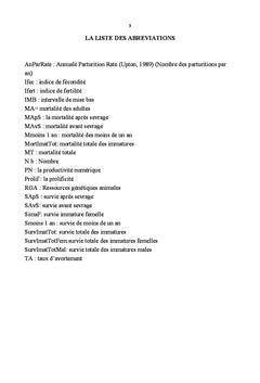 Paramètres de reproduction et système d'élevage de la chèvre à M'vuazi