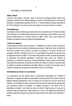 Paramètres de reproduction et système d'élevage de la chèvre à M'vuazi