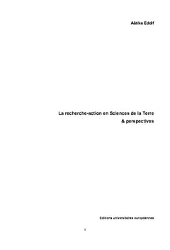 Recherche-action en Sciences de la Terre et perspectives