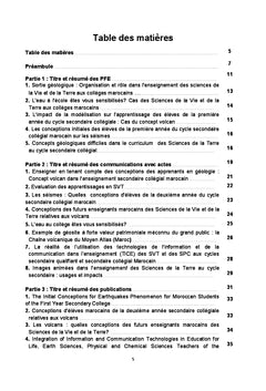 Recherche-action en Sciences de la Terre et perspectives