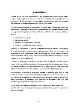 L'audit et bonne gouvernance des dépenses publiques au Maroc