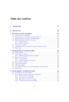 Fouille de motifs basée sur la programmation par contraintes
