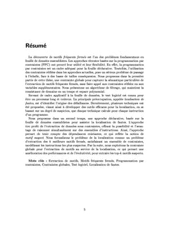 Fouille de motifs basée sur la programmation par contraintes