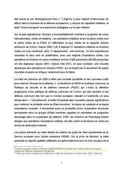 L'Europe de la défense dans le contexte de crise économique