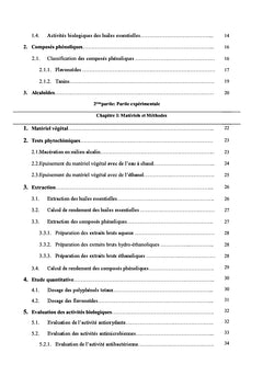 Évaluation in vitro des activités biologiques de Teucrium polium L.
