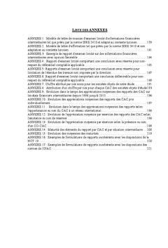Missions de visa des situations intermédiaires par le CAC