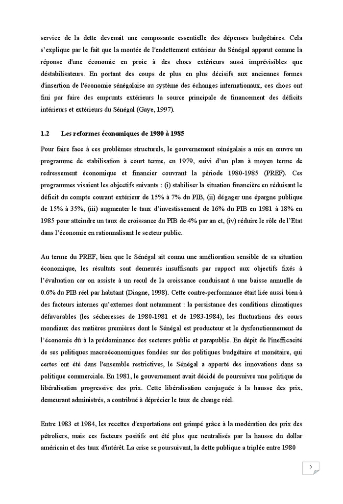 Analyse du taux de change d'équilibre