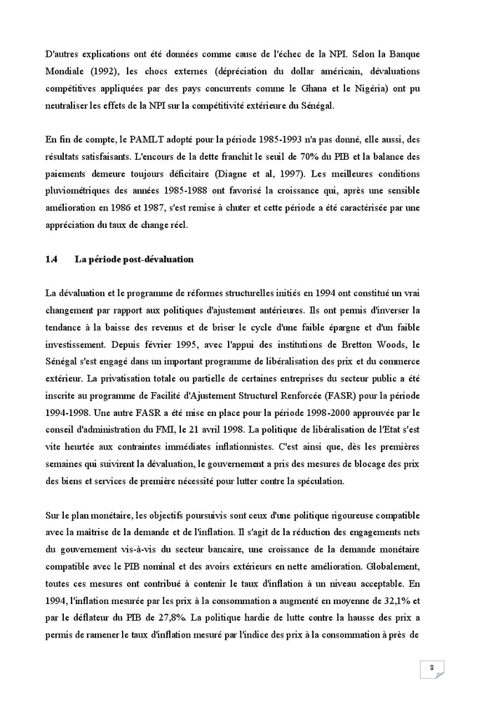 Analyse du taux de change d'équilibre