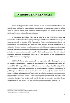 La prevention de la pollution des mers par les hydrocarbures...