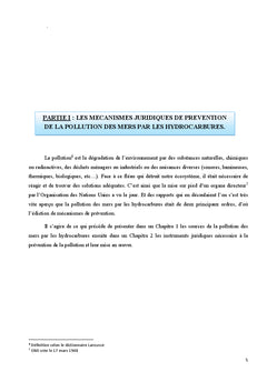 La prevention de la pollution des mers par les hydrocarbures...