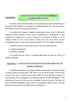 La prevention de la pollution des mers par les hydrocarbures...