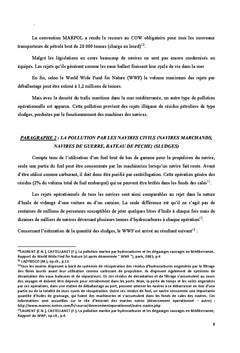 La prevention de la pollution des mers par les hydrocarbures...
