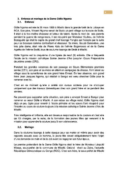 Odile Ngoma une femme Sainte de la forêt de Lobaye en Centrafrique