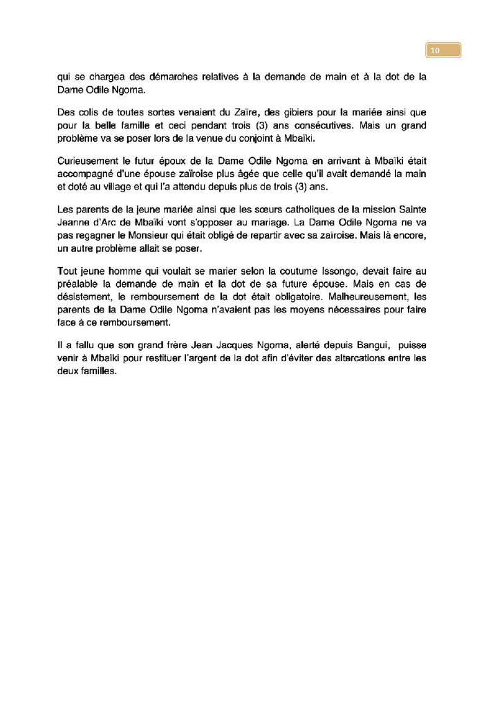 Odile Ngoma une femme Sainte de la forêt de Lobaye en Centrafrique