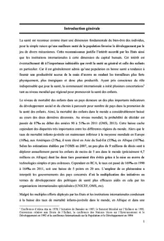 Mortalité infanto-juvénile en République Centrafricaine