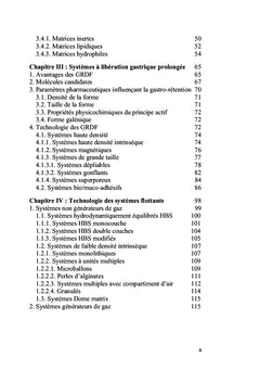 Les systèmes gastro-rétentifs