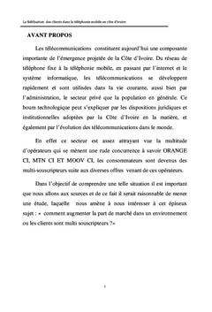 Operateurs Mobiles en Cote d'Ivoire : Enjeu economique