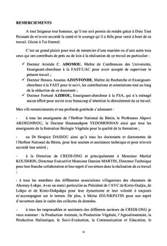 Phytodiversite et conservation de la biodiversite des îlots forestiers