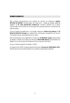Base de données spatiale et cartograhique de l'offre de soins au Gabon
