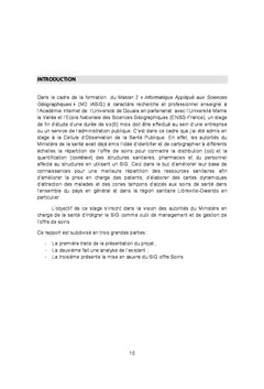 Base de données spatiale et cartograhique de l'offre de soins au Gabon