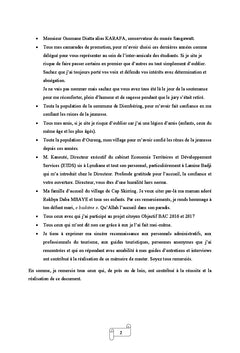 Deux activités à défis opposés dans la commune de Diembéring