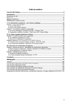 La coopération entre les partis régionalistes européens