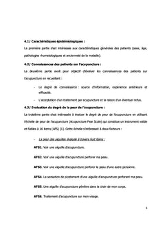 La peur de l'acupuncture au cours des pathologies ostéo-articulaires