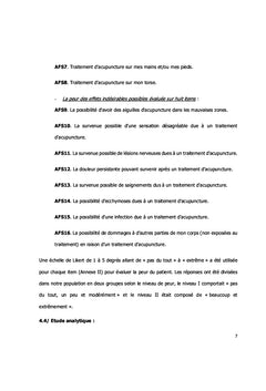 La peur de l'acupuncture au cours des pathologies ostéo-articulaires