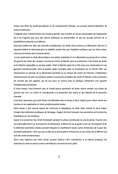 La protection pénale des personnes suspectes et poursuivies