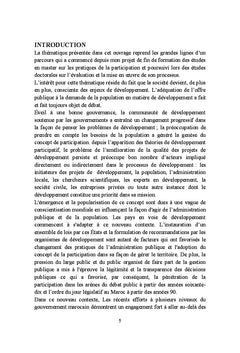 Dispositf d'évaluation de l'approche participative