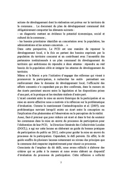 Dispositf d'évaluation de l'approche participative