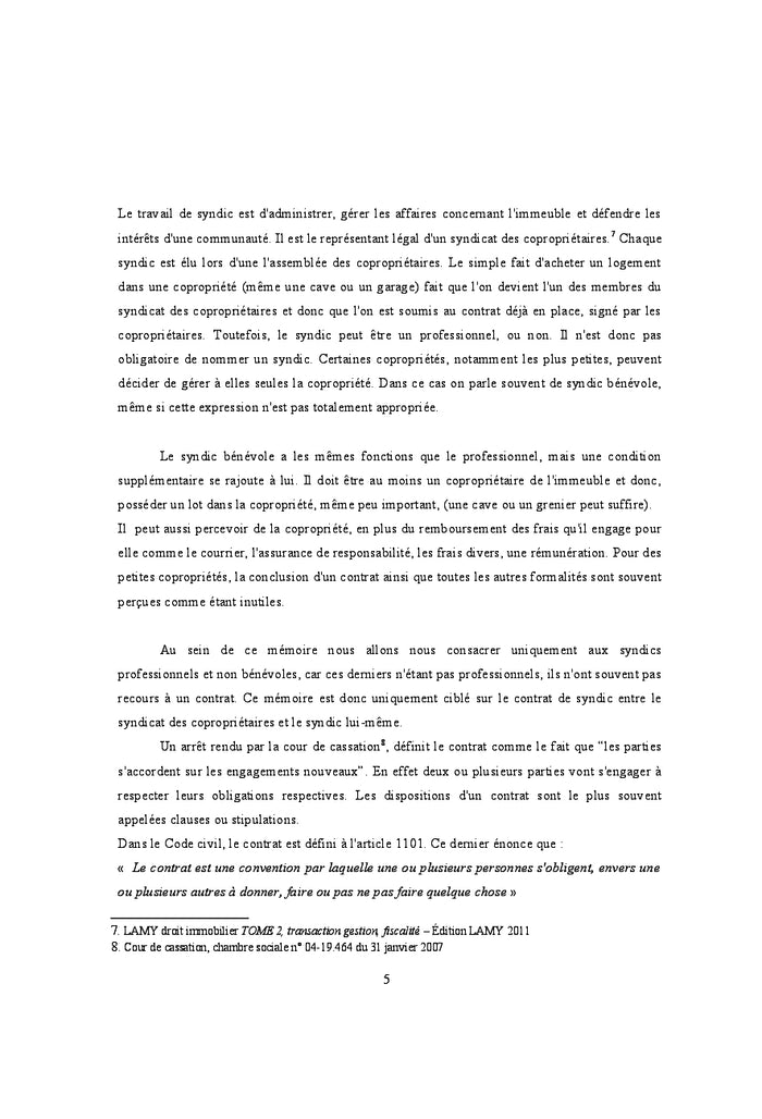 Le contrat de syndic, une liberté encadrée?