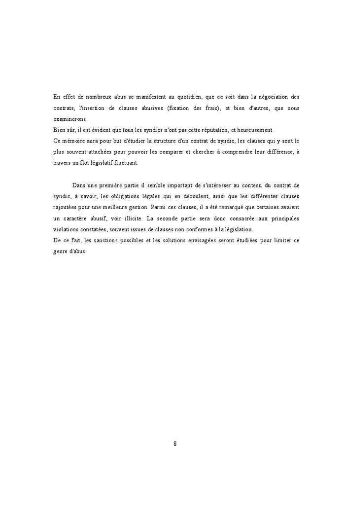 Le contrat de syndic, une liberté encadrée?