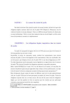 Le contrat de syndic, une liberté encadrée?