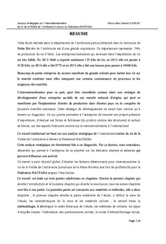 Analyse stratégique sur l'Internationalisation du riz d'Haiti